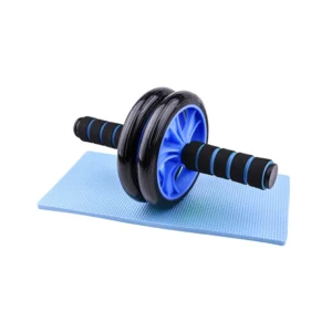 AR-B  Roller κοιλιακών με μικρό στρώμα για τα γόνατα ΜΠΛΕ