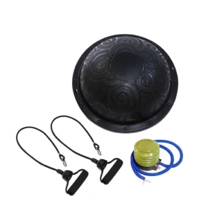 BBL-M Μπάλα ισορροπίας με λάστιχα ΜΑΥΡΗ 58cm SPORT